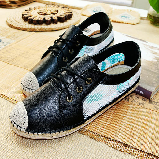 【买麻鞋，雅路人】防脚臭，春夏款手工千层底布鞋亚麻底女鞋千层底布鞋女1904-01 商品图5