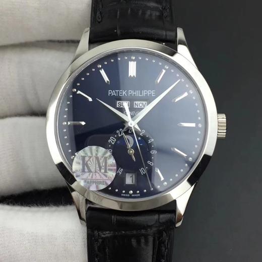 KM百达翡丽 复杂功能计时5396系列 全新开模V2版本上新！男士腕表，皮表带，自动机械机芯，透底 商品图5