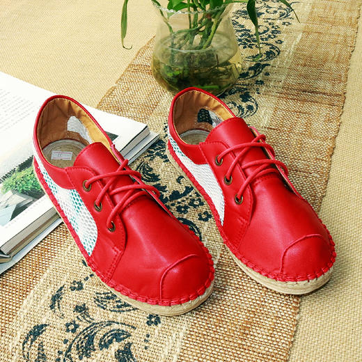 【买麻鞋，雅路人】防脚臭，春夏款手工千层底布鞋亚麻底女鞋千层底布鞋女1904-01 商品图3