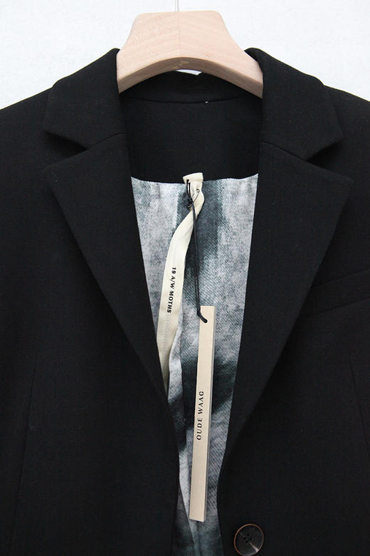 oude waag 黑色印花里布西装 ow19awjk02