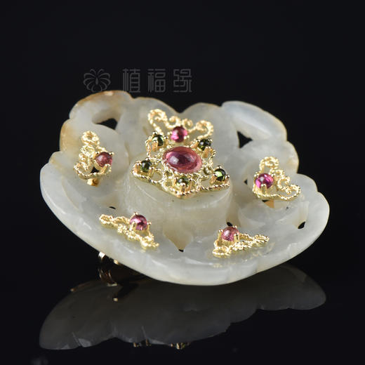 【柔情】古玉花胸针-BY1906009 商品图5