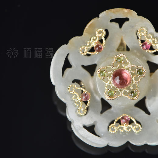 【柔情】古玉花胸针-BY1906009 商品图4