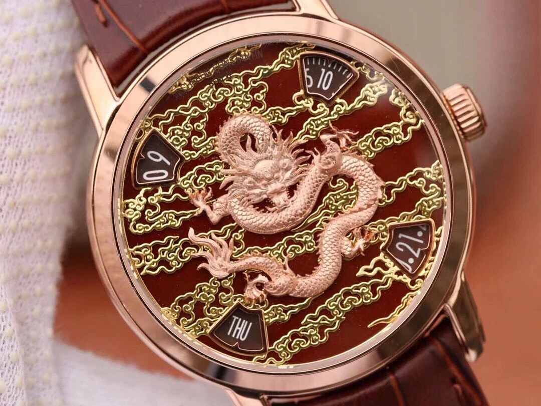 ve江诗丹顿艺术大师系列中国生肖龙机械腕表正品限量12枚型号86073000