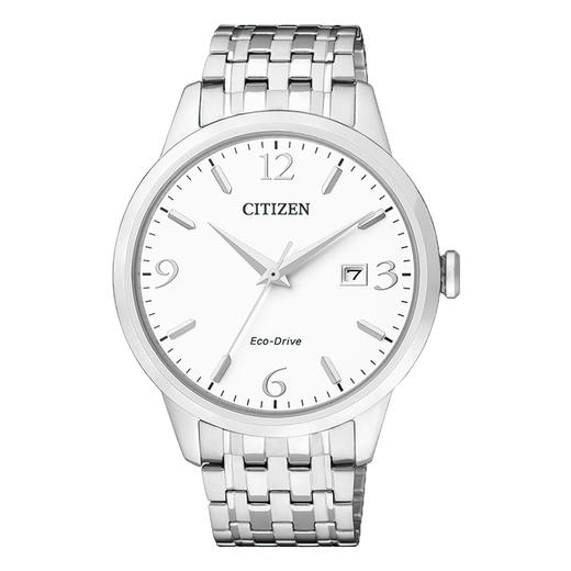 西铁城日本官方正品光动能防水休闲商务时尚潮流钢带男表BM7300-50A 商品图2