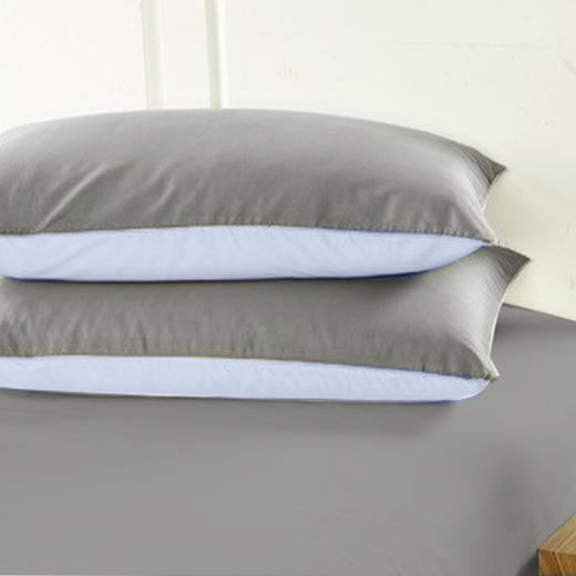 维也纳定制 | 全棉贡缎四件套 精舒棉 AB面 灰色（尺寸可选） 商品图3