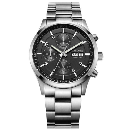 卡罗莱全自动机械表皮带男士手表防水精钢带学生黑色夜光 CA1069M-1 商品图7