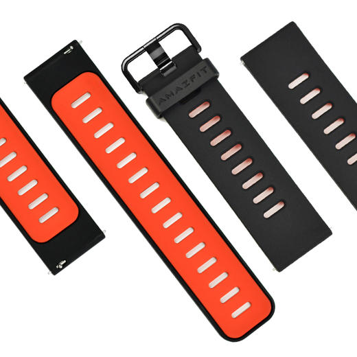 【22mm表带宽度】Amazfit 智能运动手表配件 运动硅胶腕带 商品图2