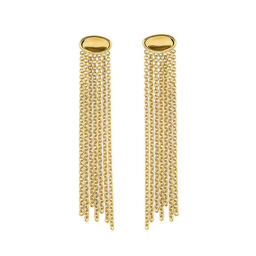J.HARDYMENT | Oval Thumbprint Chain Fringe earrings [耳环 玫瑰金] 商品图3