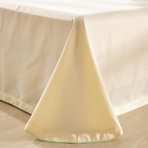 维也纳定制 | AB面全棉贡缎四件套 果绿色/卡其色（尺寸可选） 商品图5