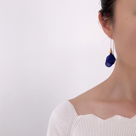 北京仓｜Vlum-Deliee-皇家蓝 耳线［法国设计师］ 商品图1