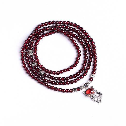 SS-356346酒红多圈石榴石手链 商品图4