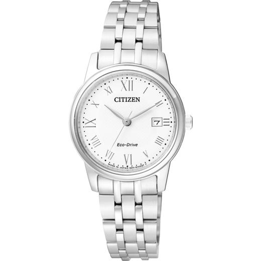 西铁城防水休闲简约复古潮流钢带男女情侣对表EW2310-59A（女款） 商品图2