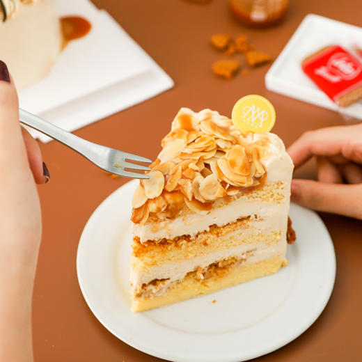 焦糖杏仁蛋糕 “酥粒夹心戚风奶油蛋糕” A0932 商品图5