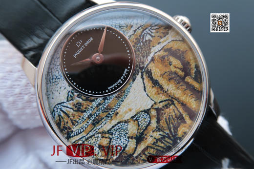 TW雅克德罗【女神】腕表 表里如一 独具匠心！烧钢蓝指针，电白金手工镶钻，玫瑰金镶钻！直径33mm厚度：10mm 商品图2