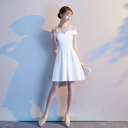 白色礼服短款 商品图0