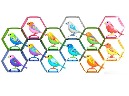 银辉知音鸟配鸟架（12款颜色混装）88023STD 商品图0