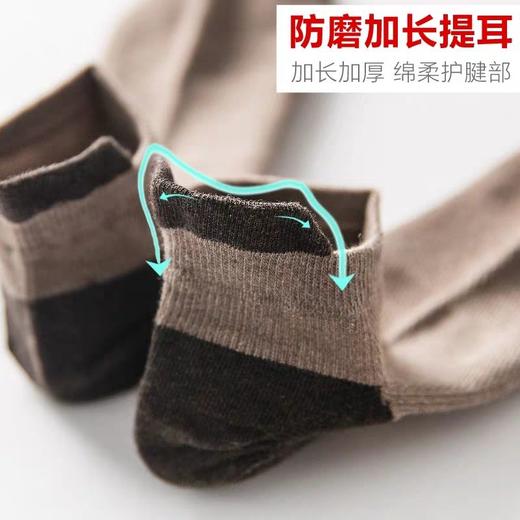 袜子男短袜夏季男士运动袜子防臭吸汗纯色棉短筒袜低帮薄款网眼袜 商品图7