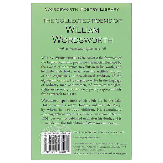 【中商原版】The Collected Poems of William Wordsworth/华兹华斯诗集 商品图1