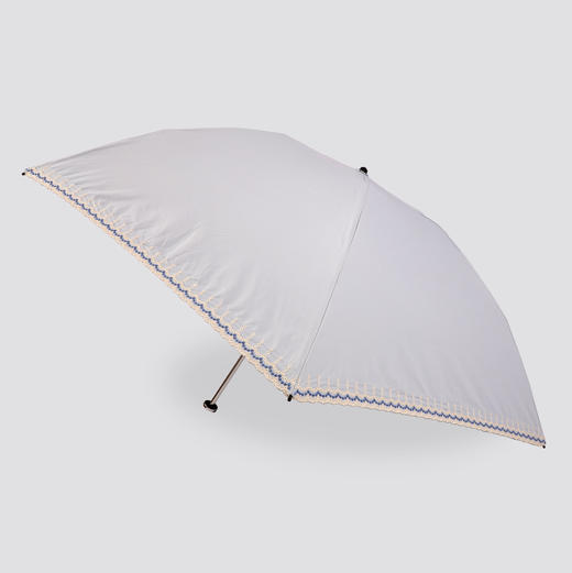 CESARE BRUNI品牌55cm*6k超轻铝骨春夏防紫外线纯色蕾丝刺绣边晴雨伞 CSS1332005 商品图9