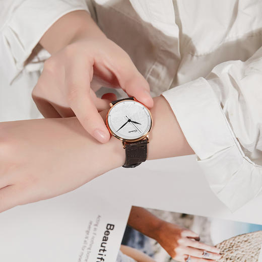 卡罗莱女表简约时尚女士手表防水学生皮带 CA1119L 商品图0