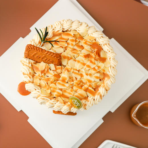 焦糖杏仁蛋糕 “酥粒夹心戚风奶油蛋糕” A0932 商品图1