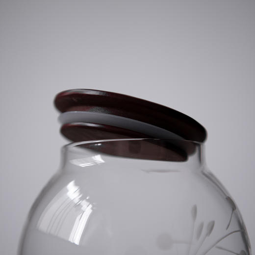 永利汇 茶叶罐玻璃透明密封罐小号储茶罐日式家用 装茶叶罐存茶盒 商品图4
