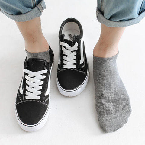 袜子男短袜夏季男士运动袜子防臭吸汗纯色棉短筒袜低帮薄款网眼袜 商品图4