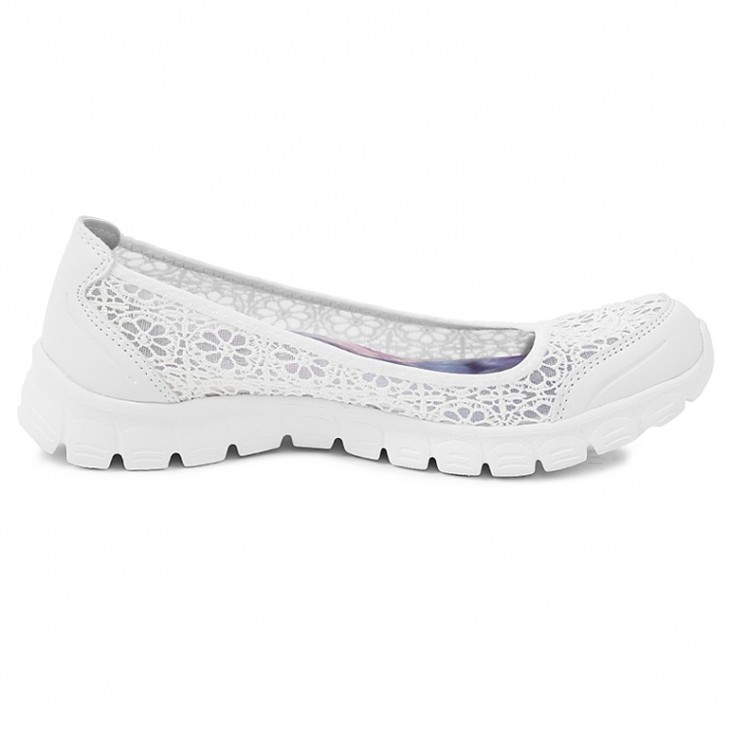 skechers斯凯奇女鞋时尚蕾丝单鞋轻便舒适休闲鞋23413