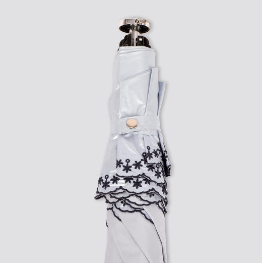 CESARE BRUNI品牌55cm*6k超轻铝骨春夏防紫外线纯色蕾丝刺绣边晴雨伞 CSS1332005 商品图11
