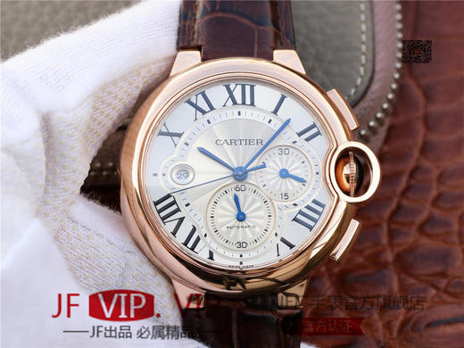 ZF卡地亚蓝气球W6920078。卡地亚蓝气球多功能计时码表 【精彩细节】腕表尺寸44mmX15.8mm，相对于原装只厚了1mm。表盘钮锁 商品图1