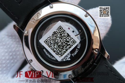 N伯爵新款 黑带系列GOA37111 正品开模 43mm表壳多道CNC加工 意大利真牛皮 照足正品采用进口9015改Cal.800P机芯，皮表带 商品图5