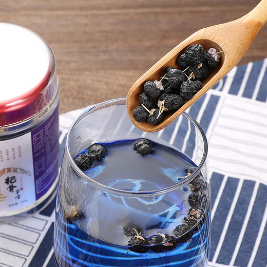 青海黑枸杞 柴达木 非宁夏黑枸杞瓶装50g  两瓶配一个礼盒手提袋 商品图2