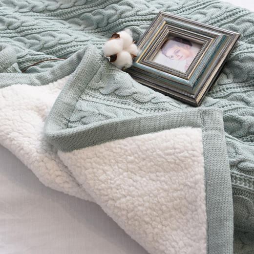 羊羔绒针织毯 商品图4