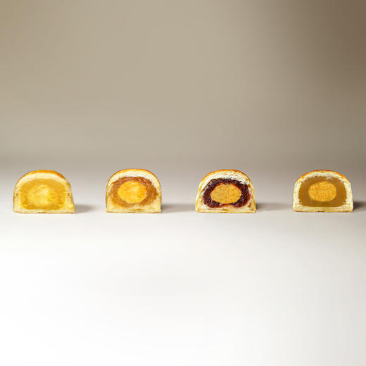 【8个装】金沙奶黄/冬蓉/玫瑰/白莲蓉 金沙千层月中秋月饼礼盒 多种口味 一口就能尝得到的心意~（厦门） 商品图4