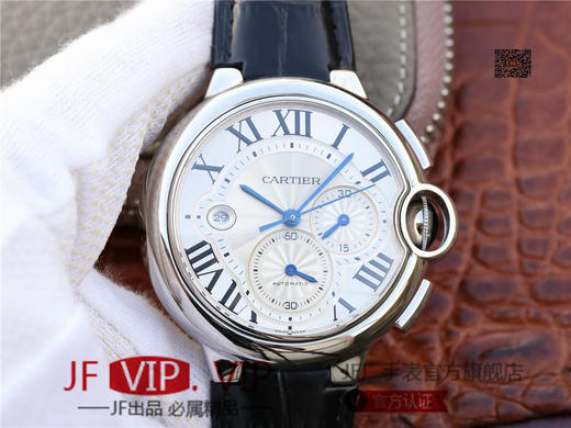 ZF卡地亚蓝气球W6920078。卡地亚蓝气球多功能计时码表 【精彩细节】腕表尺寸44mmX15.8mm，相对于原装只厚了1mm。表盘钮锁 商品图1