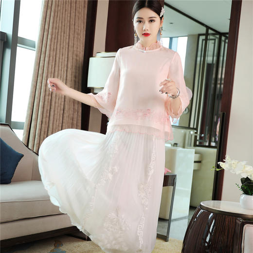 QZ-19141新款民国风改良版唐装茶服复古中式上衣TZW 商品图4