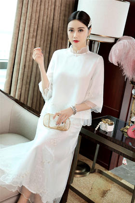 QZ-19141新款民国风改良版唐装茶服复古中式上衣TZW