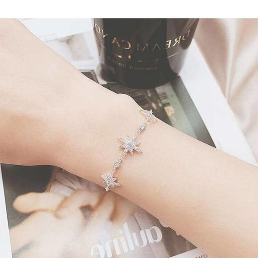 不褪色星月手链女孩学生韩版十二星座潮流星空手环手镯闺蜜女友礼 商品图7