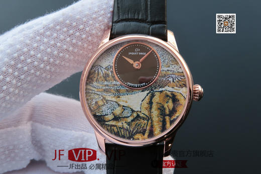 TW雅克德罗【女神】腕表 表里如一 独具匠心！烧钢蓝指针[强]电白金手工镶钻，玫瑰金镶钻！直径33mm，厚度：10mm 商品图0