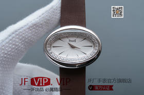 MC伯爵LIMELIGHT系列G0A32099腕表（AISI316L精钢表壳搭配，意大利进口头层沙丁布带，表圈镶嵌天然锆石，搭载瑞士原装石英机芯