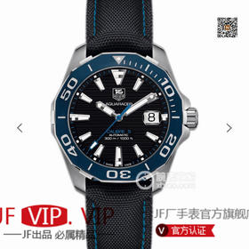 V6豪雅竞潜43mm新品蓝色陶瓷表圈。高通透蓝宝石镜面316L精钢全身抛光～采用经典外尼龙内牛皮表带设计精致折叠扣。2824自动机