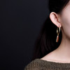 YLY-001新款南红玛瑙镀金时尚个性S925纯银耳环TZW 商品缩略图4