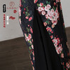 上海旗袍厂TZRY-11010新夏季定制真丝旗袍 复古改良优雅黑色连衣裙休闲 性感舒适 商品缩略图4
