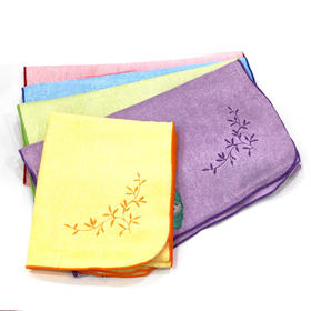 【洁丽雅】毛巾莫代尔 超柔绣花再生纤维美方巾/毛巾