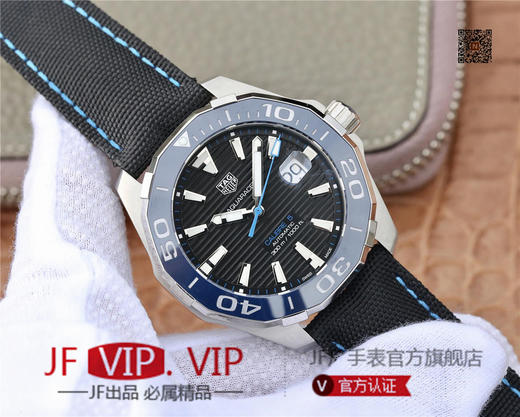 V6豪雅竞潜43mm新品蓝色陶瓷表圈。高通透蓝宝石镜面316L精钢全身抛光～采用经典外尼龙内牛皮表带设计精致折叠扣。2824自动机 商品图2