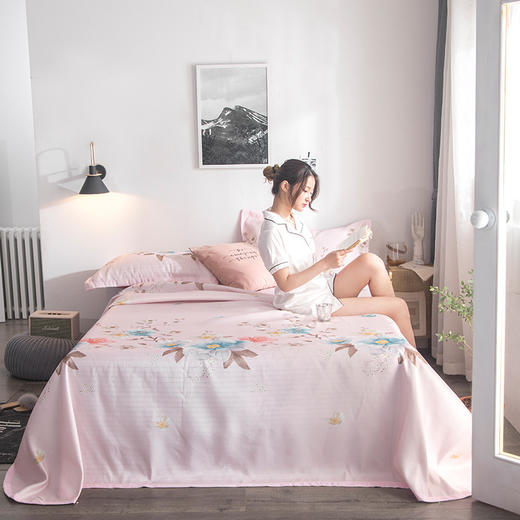 KM-新款冰丝凉席床单凉席可机洗可水洗空调席三件套 商品图3