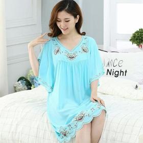 MQ 9902 高档刺绣人造棉睡裙