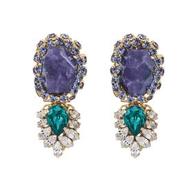 北京仓｜ANTON HEUNIS-Geometric-天然紫水晶 耳环［西班牙设计师］