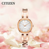 西铁城日本官方正品玫瑰金色时尚潮流光动能经典复古女表EM0639-81A 商品缩略图5