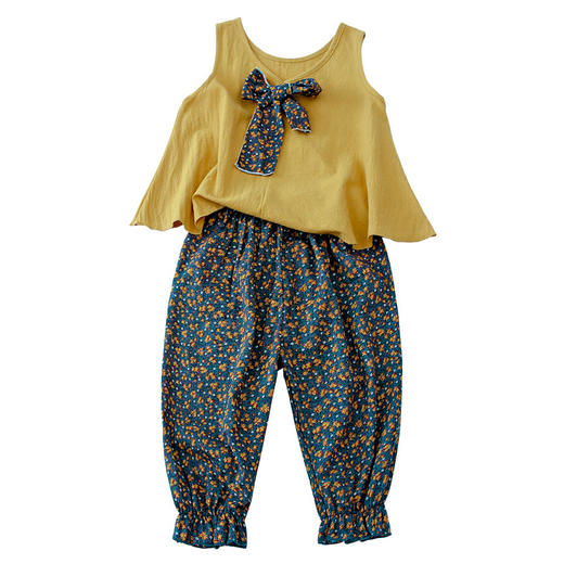 ST-090-MXM新款韩版无袖短裤中大童两件套装TZW 商品图4